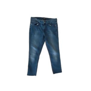 Express Mid-Rise Cropped Frayed Jegging